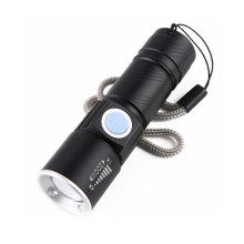 Chinese Online Sales USB Rechargeable tiny Zoomable style Mini Led Torch Flashlights